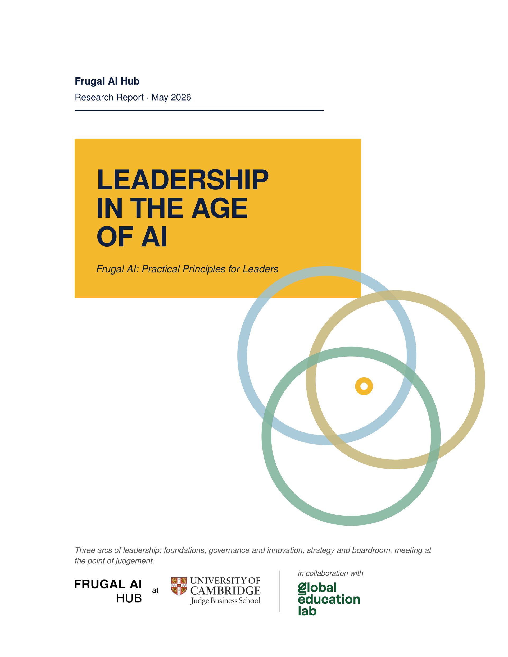 Frugal AI — Executive Agenda