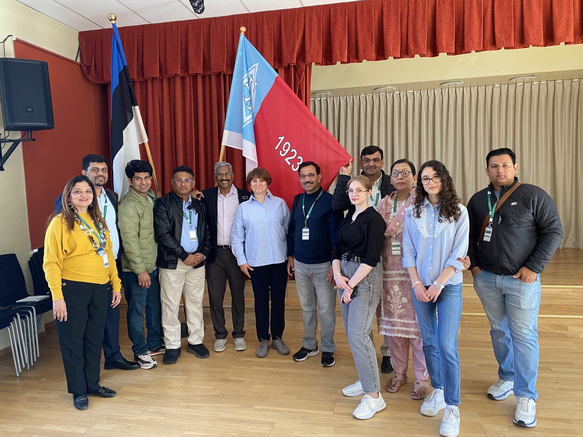 Indian School owners at a school in Estonia