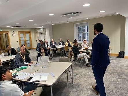 Guy Doza presenting the Communication and the Art of Leadership workshop session