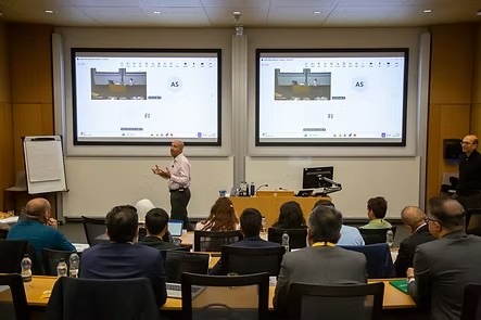 Professor Oğuzhan Karakaş leading the Corporate Governance & Boardroom Dynamics session at Cambridge Judge Business School